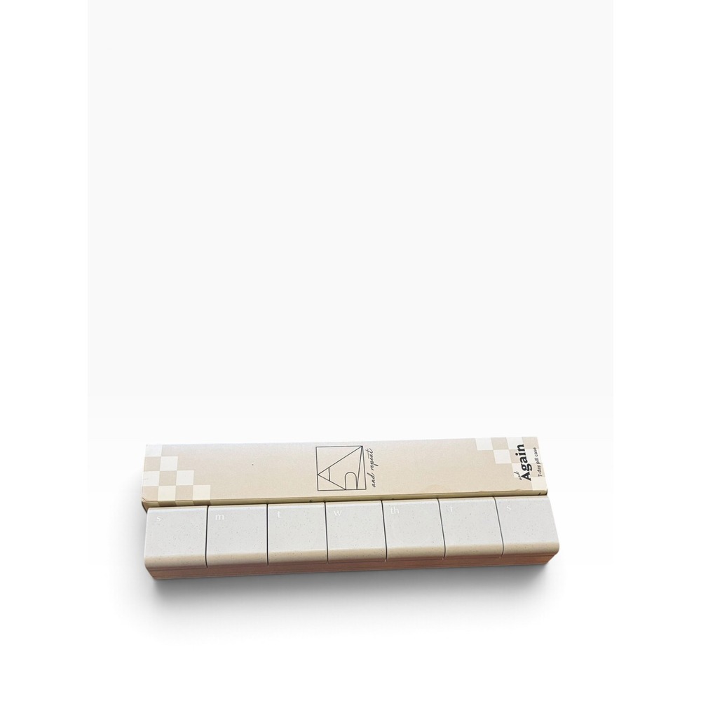 "and repeat" Again 7-Day Pill Case READ